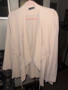 SHEIN Drape-Front Jacket